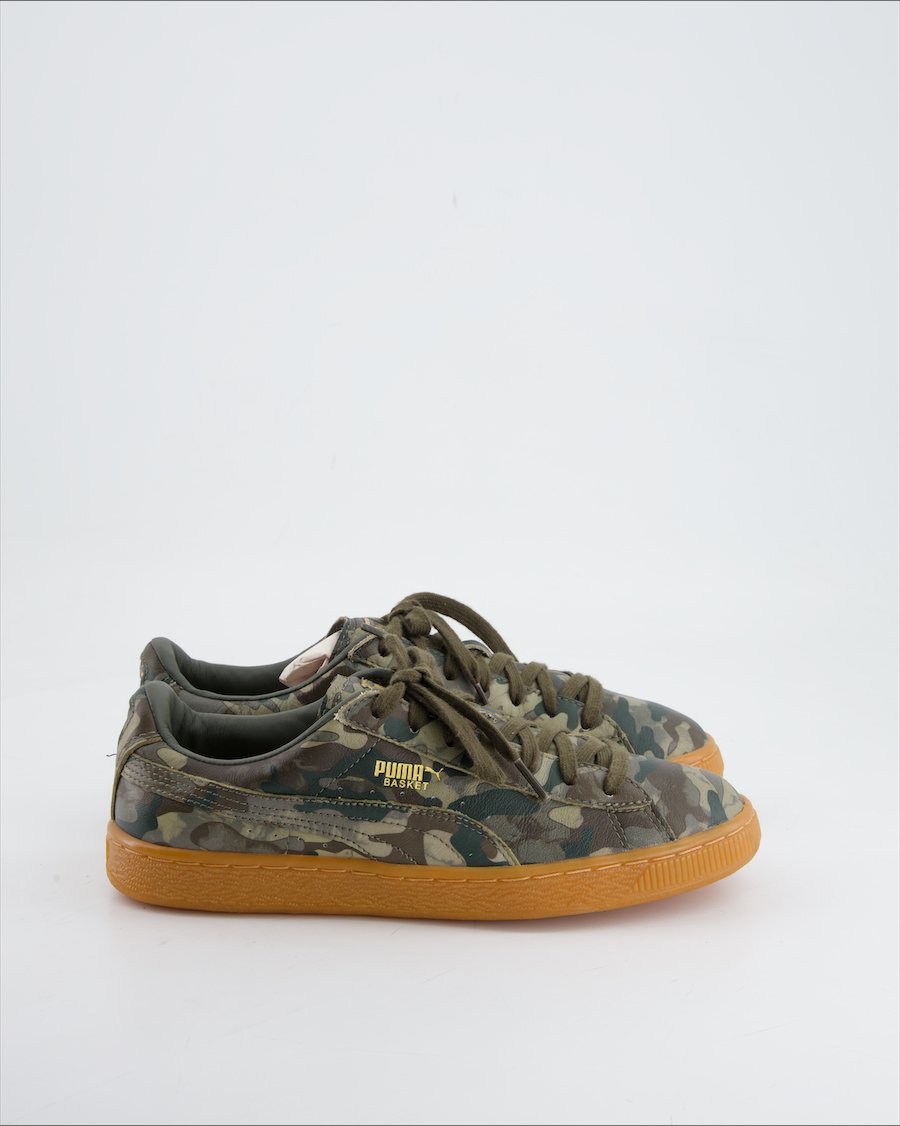 Puma Trainers Leather Green Eu 38