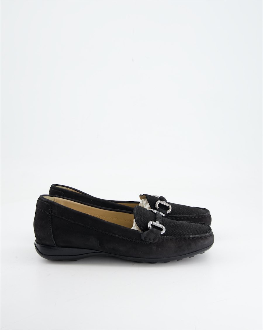 Geox Flats Leather Black Eu 38.5
