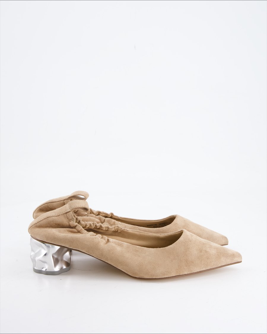 Charles & Keith Heels Suede Beige