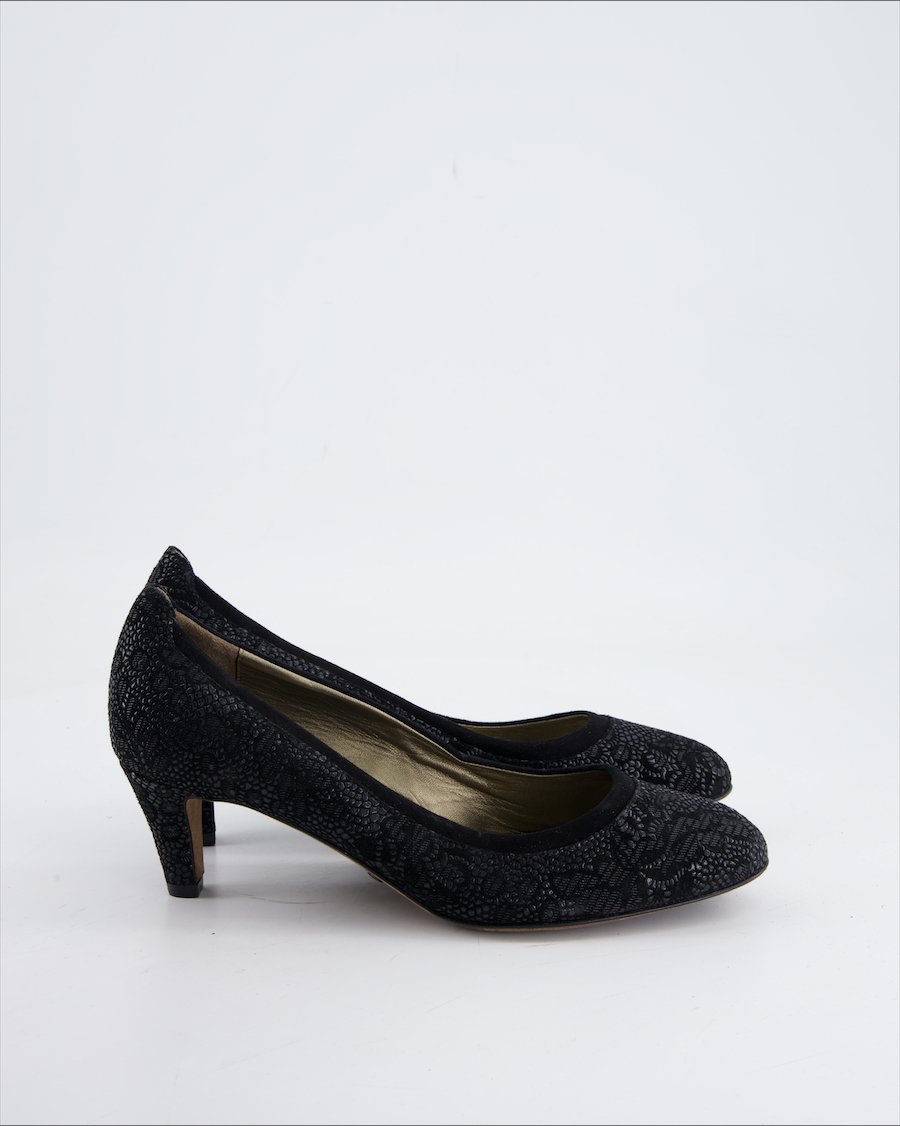 Navyboot Heels Leather Black Eu 38