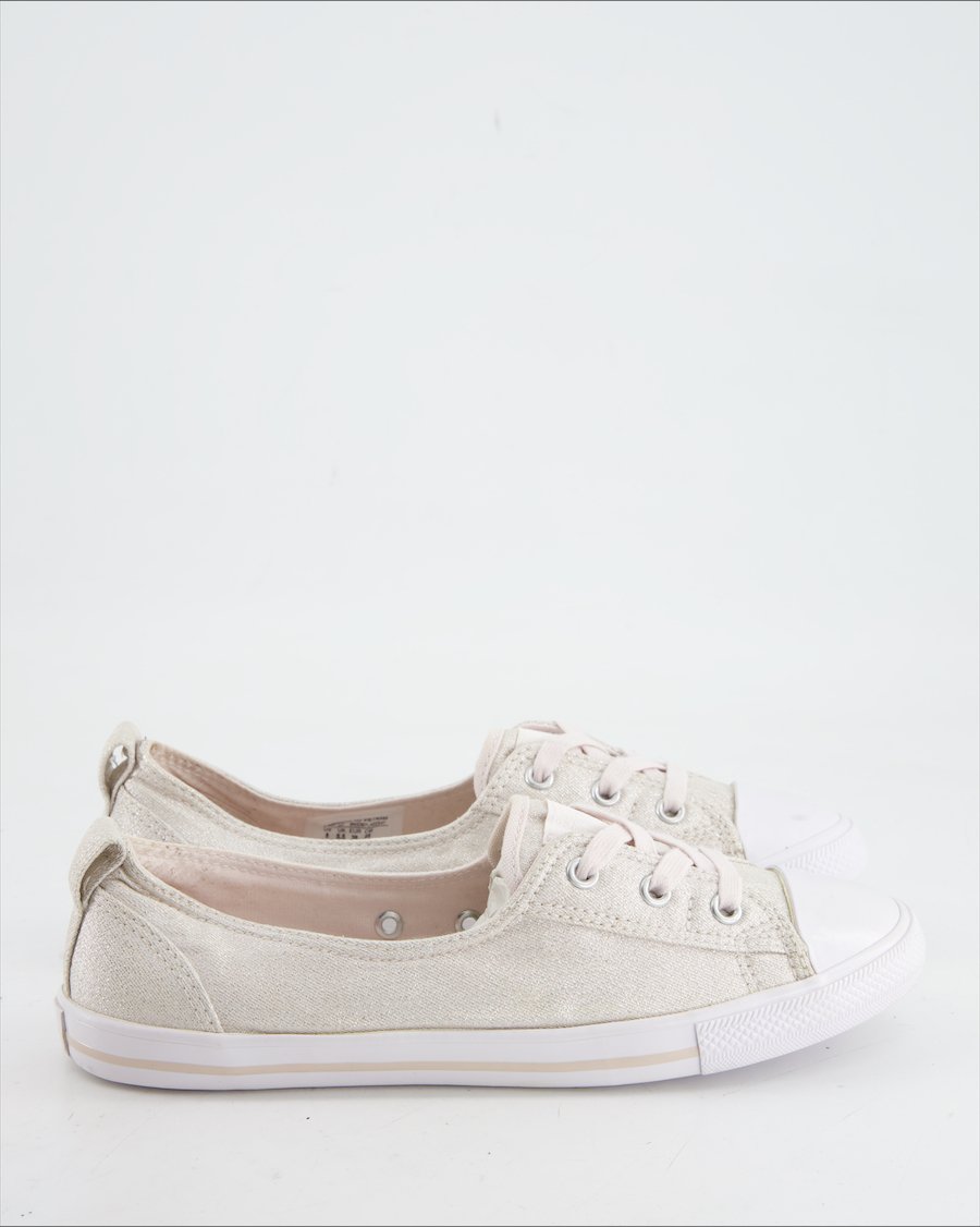 Converse Trainers Cloth Silver