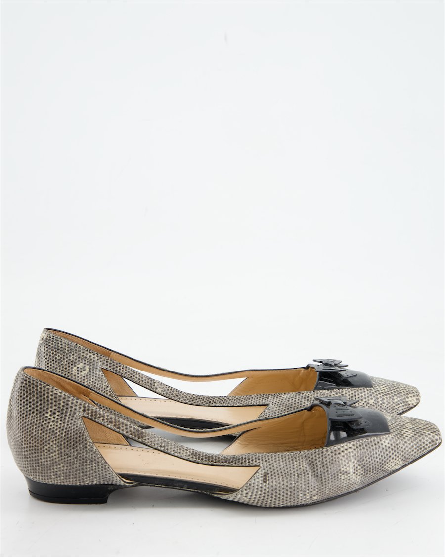 Bally Heels Leather Grey Eu 39