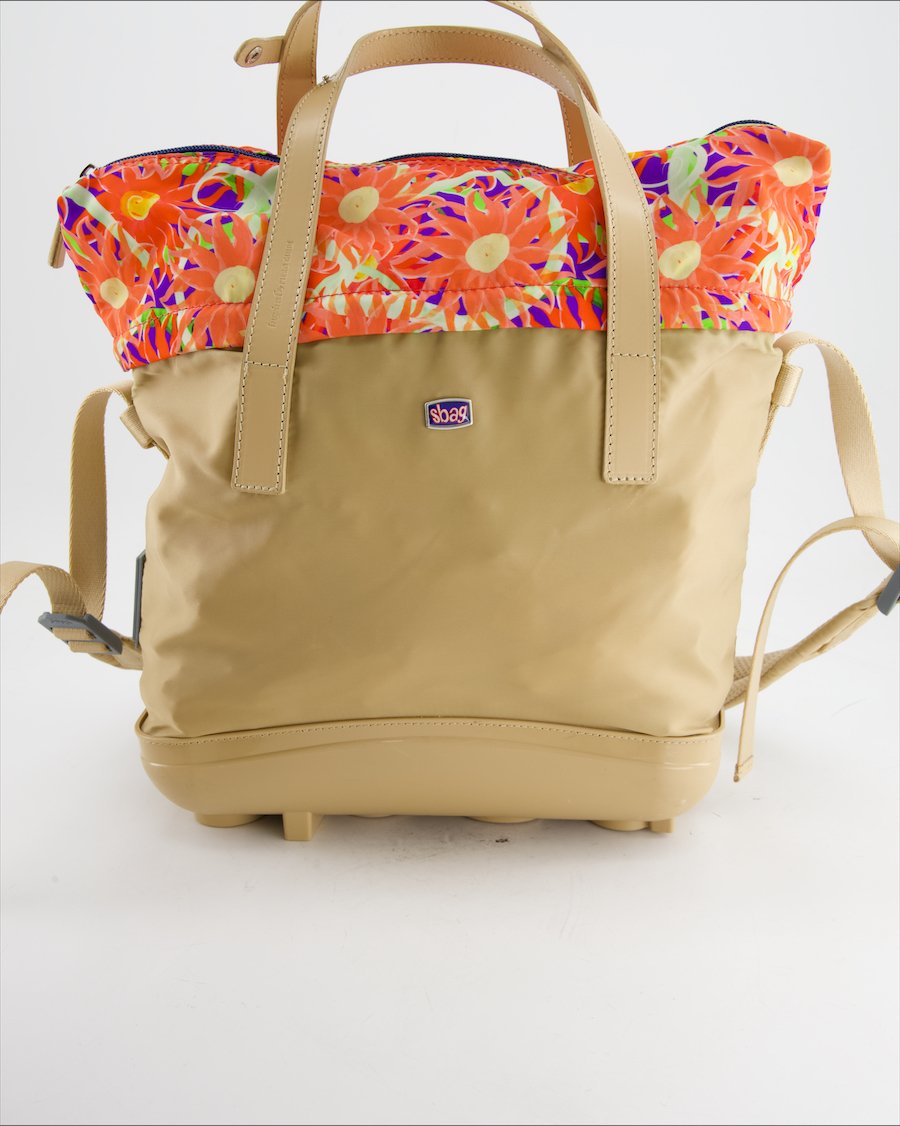 Sbag Handbag Cloth Beige