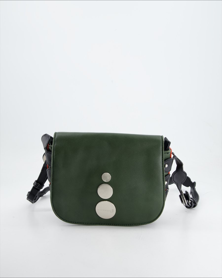 Mattiolo J Crossbody Bag Leather Green