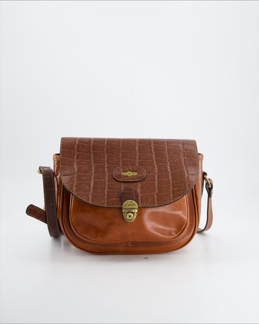 El Campero Crossbody Bag Leather Brown