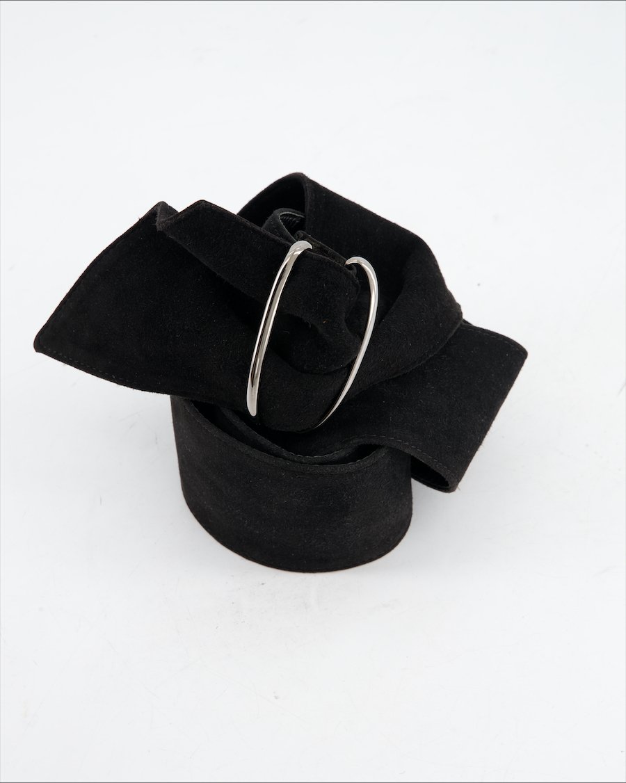 Giorgio Armani Belt Suede Black