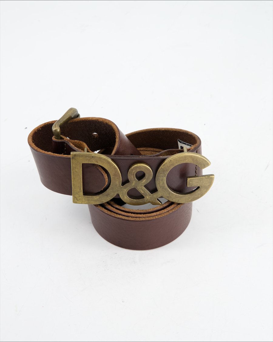Dolce & Gabbana belt Leather Brown