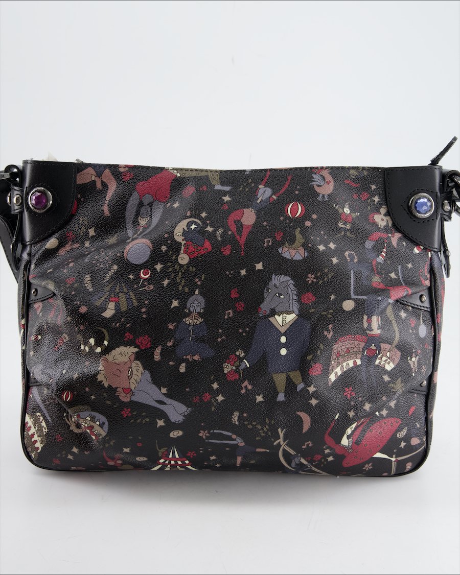 Piero Guidi Shoulder Bag Leather Black