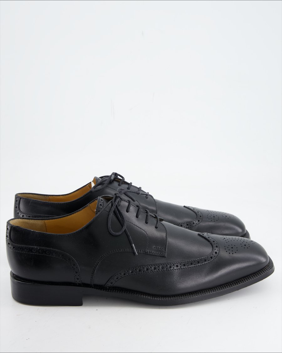 Tod's Flats Leather Black Eu 47
