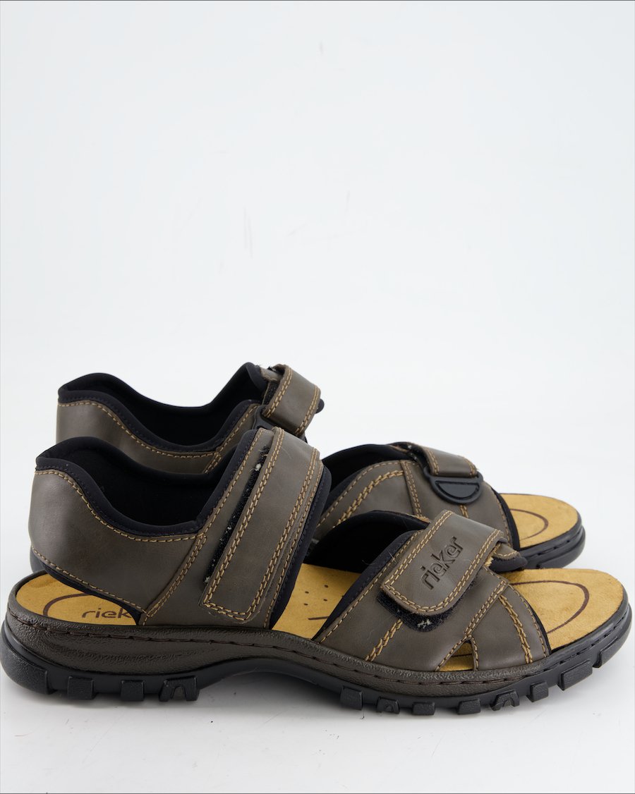 Rieker Sandals Leather Brown Eu 47