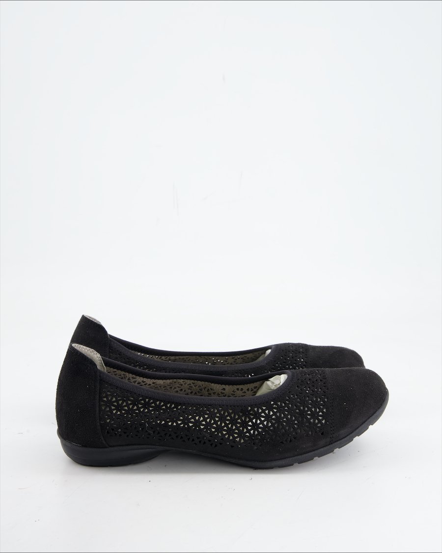 Bama Flats Suede Black Eu 38