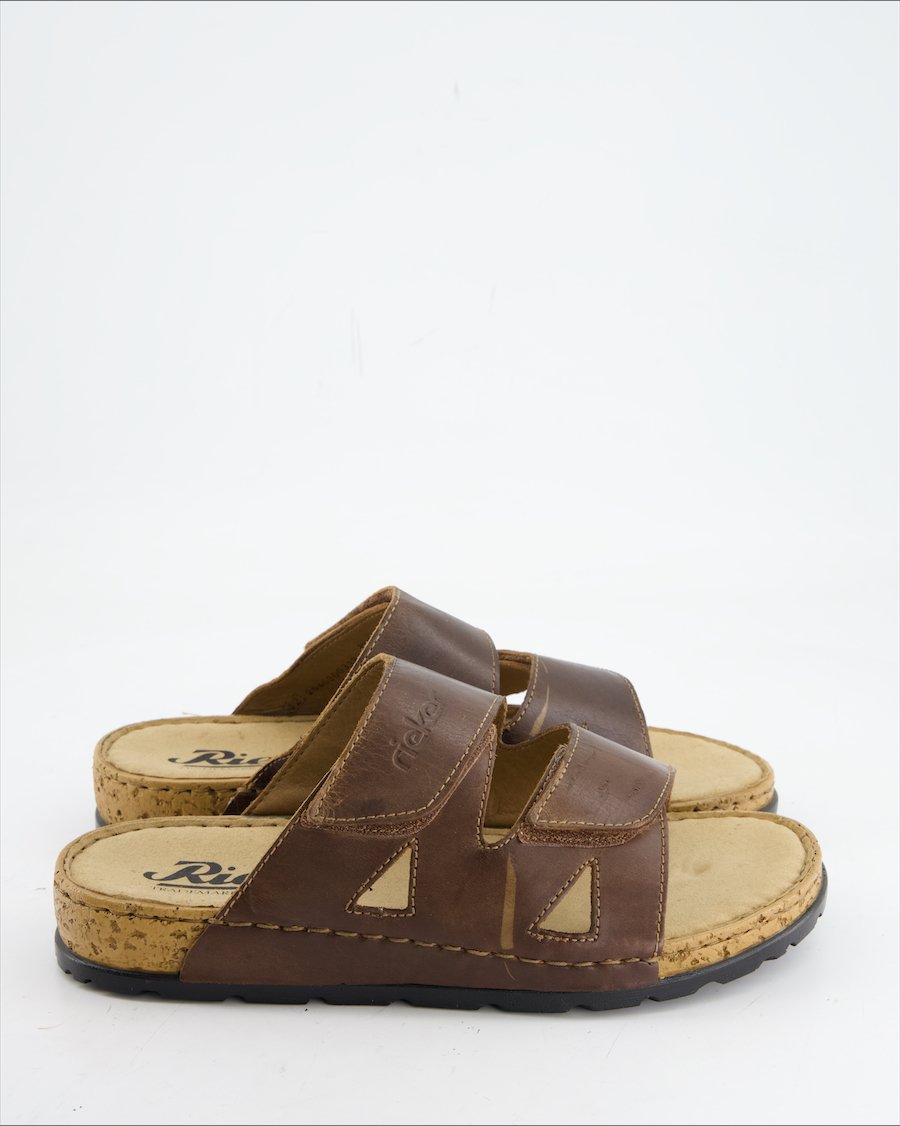 Rieker Sandals Leather Brown Eu 42