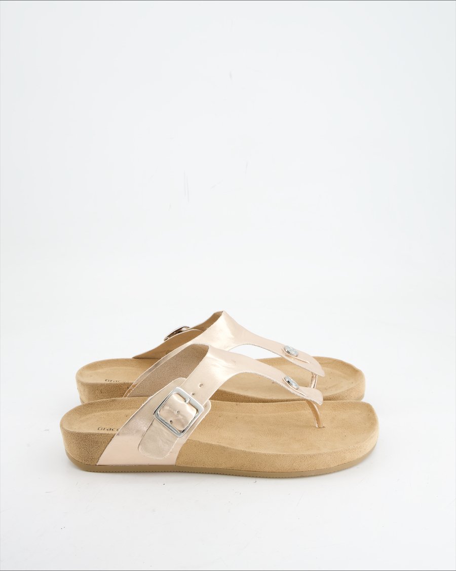 Graceland Sandals Leather Pink Eu 40