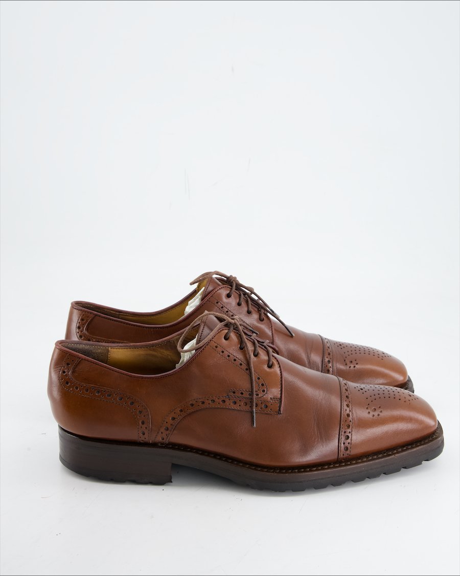 Henry Parker Flats Leather Brown Eu 42