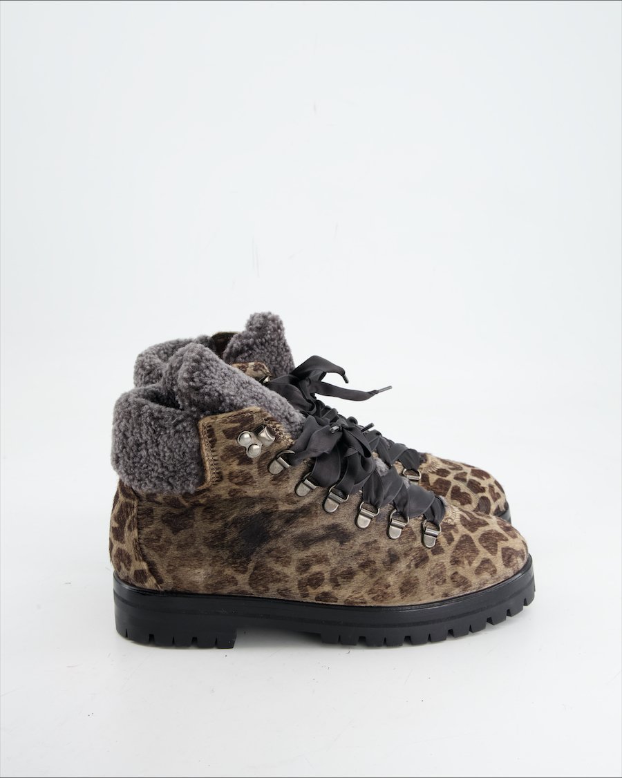 AGL Boots Faux Fur Brown Eu 37