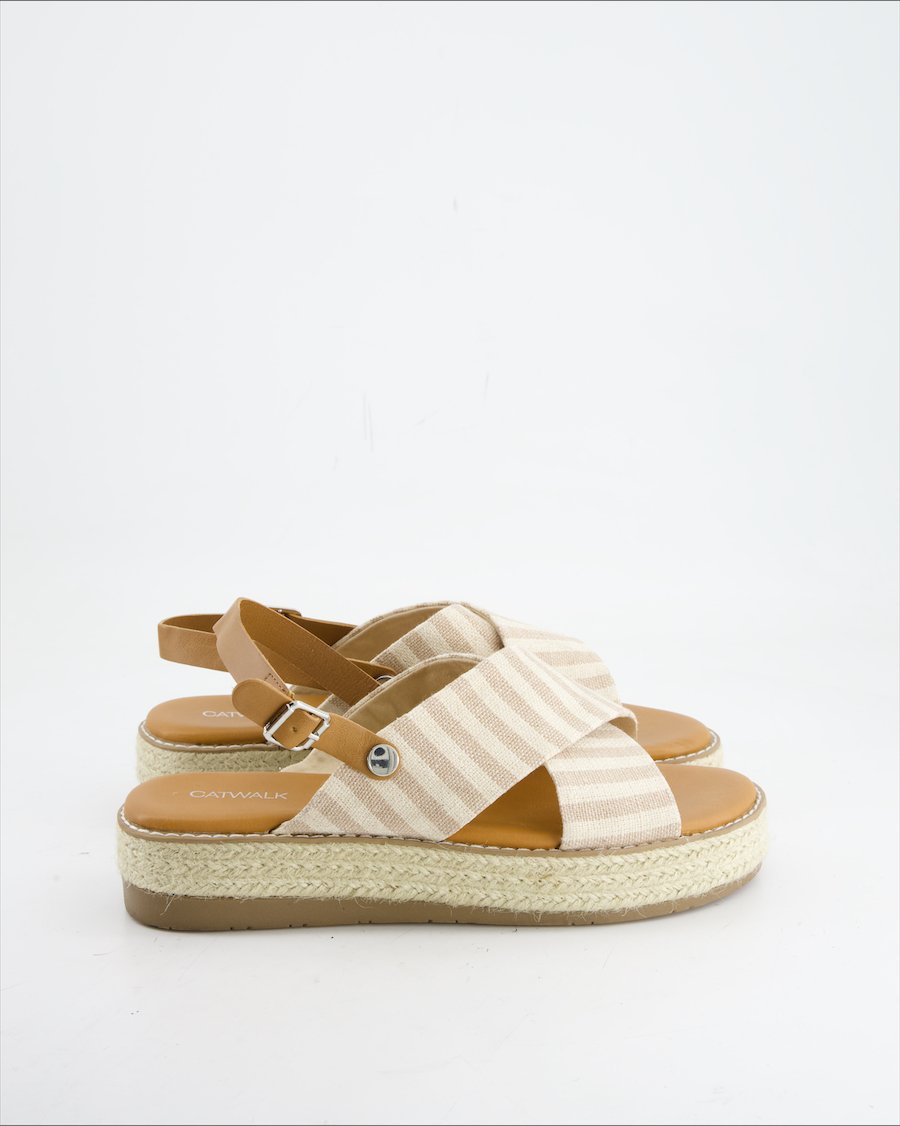 Catwalk Sandals Cloth Beige Eu 40