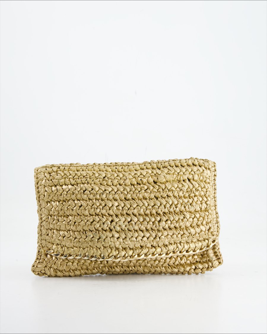 H&M Handbag Cloth Gold