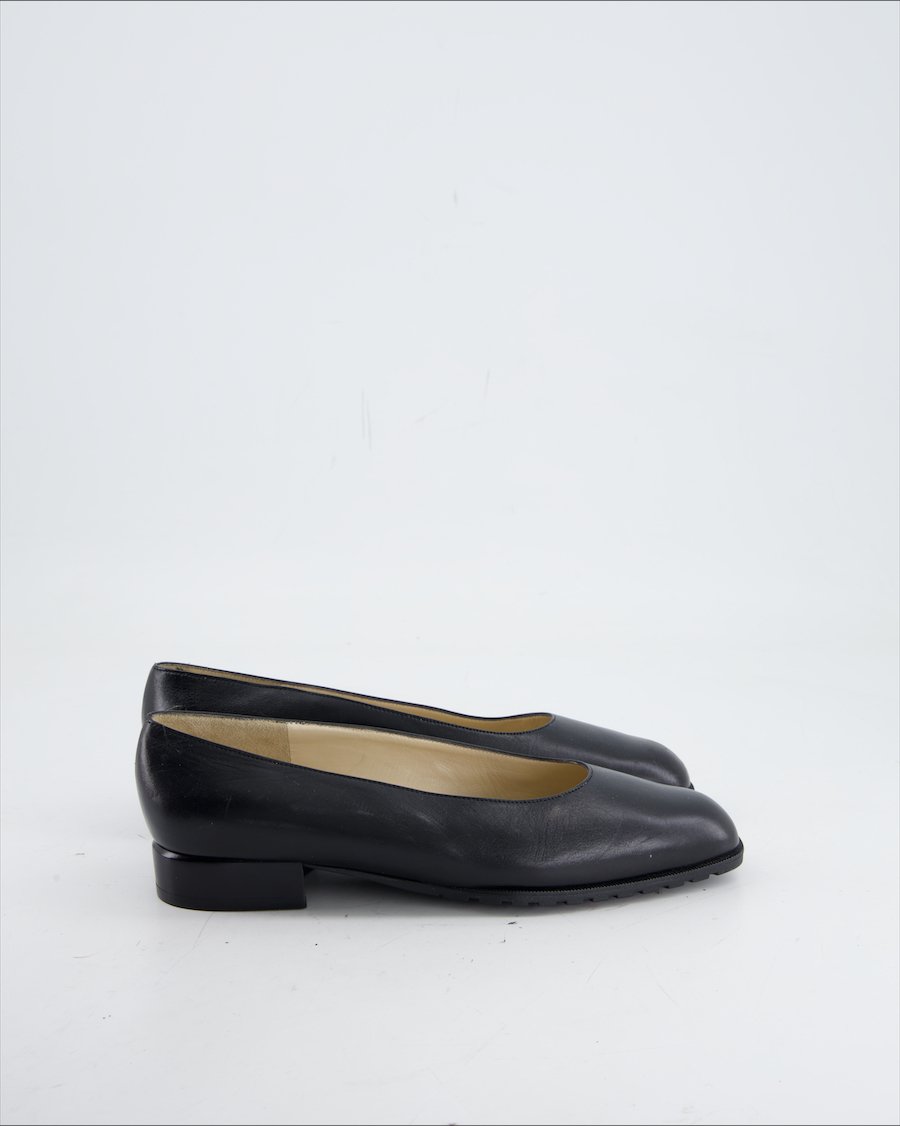 Bally Flats Leather Black Eu 35
