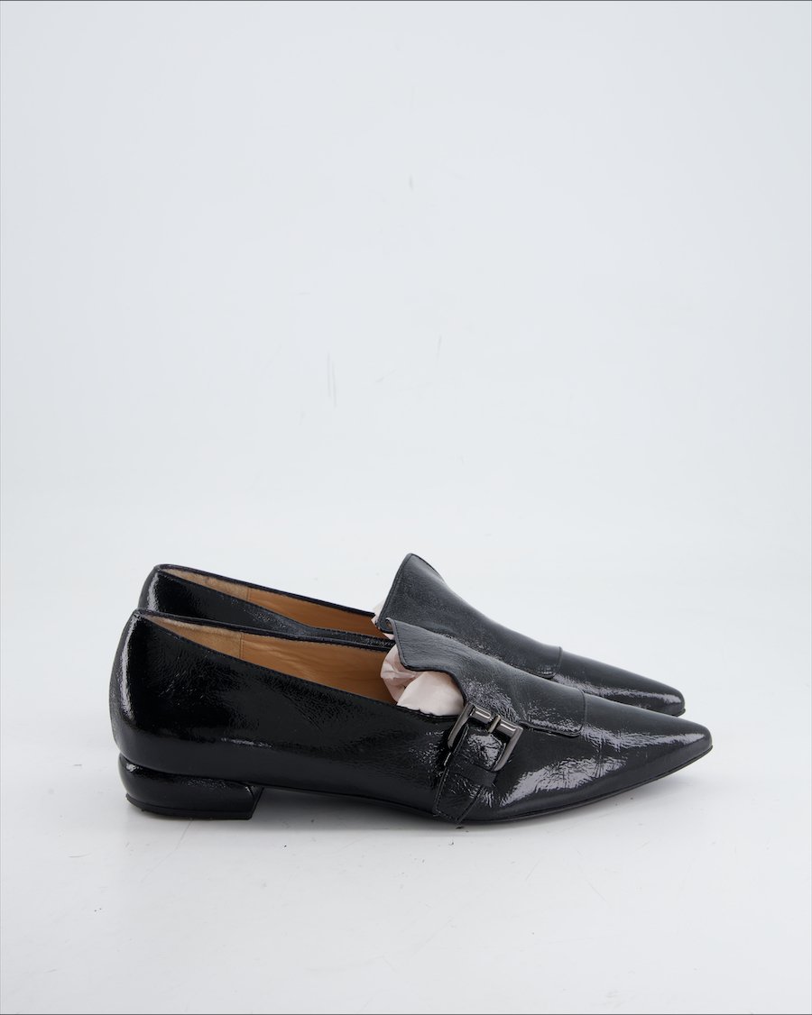 Moda di Fausto Flats Leather Black Eu 39