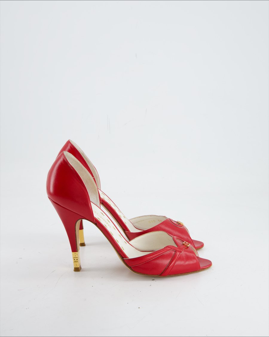 Roberta Di Camerino Heels Leather Red Eu 38
