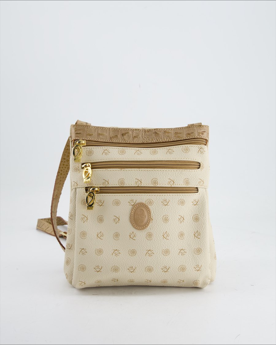 Kenzia Crossbody Bag Leather Beige