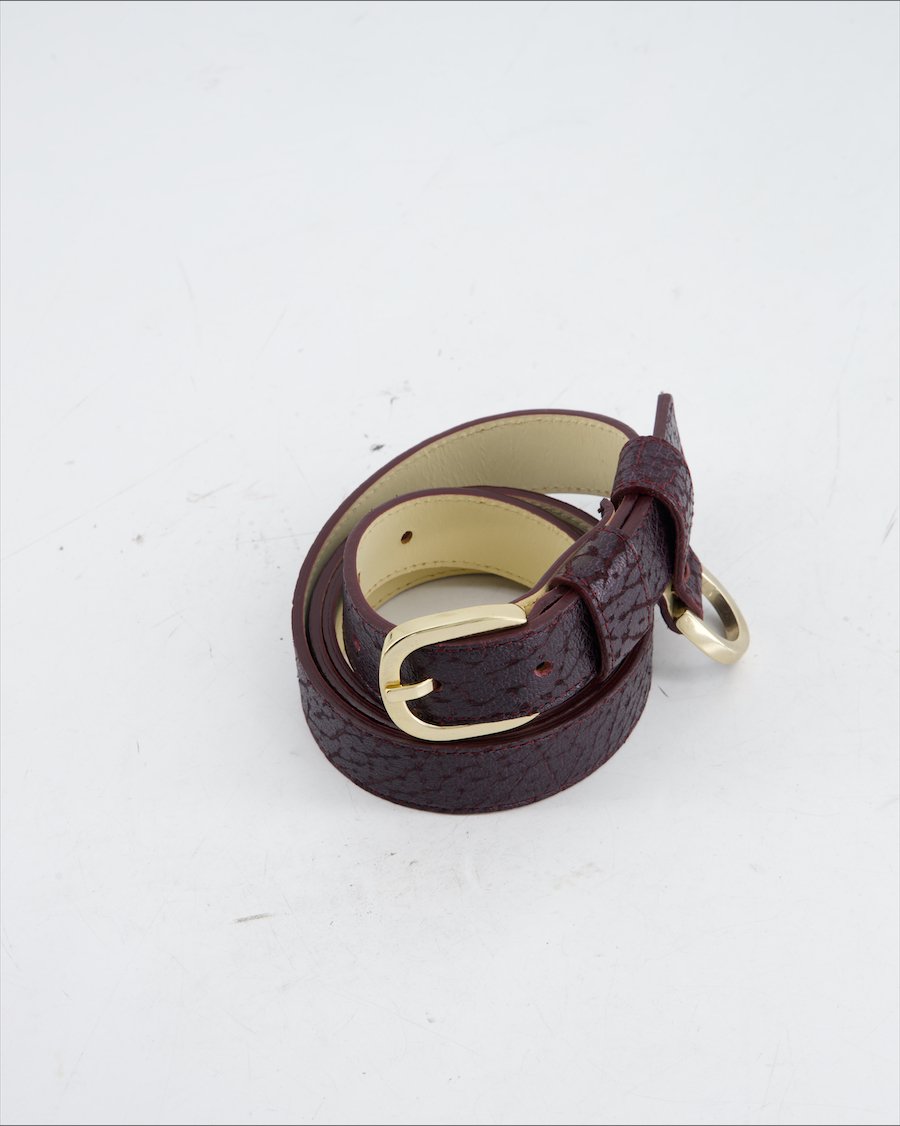 MAX&CO Belt Leather Burgundy