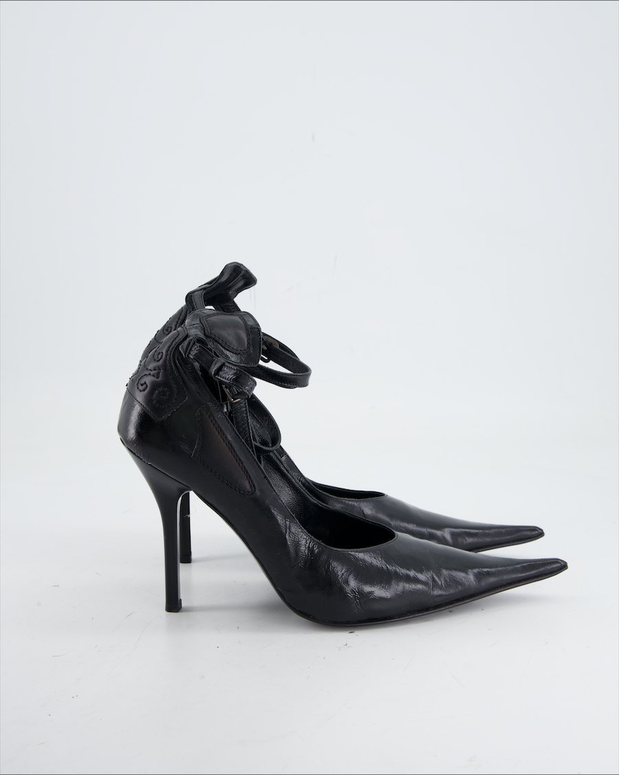 Giancarlo Paoli Heels Leather Black