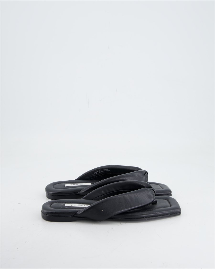 Stradivarius Sandals Polyurethane Black Eu 35