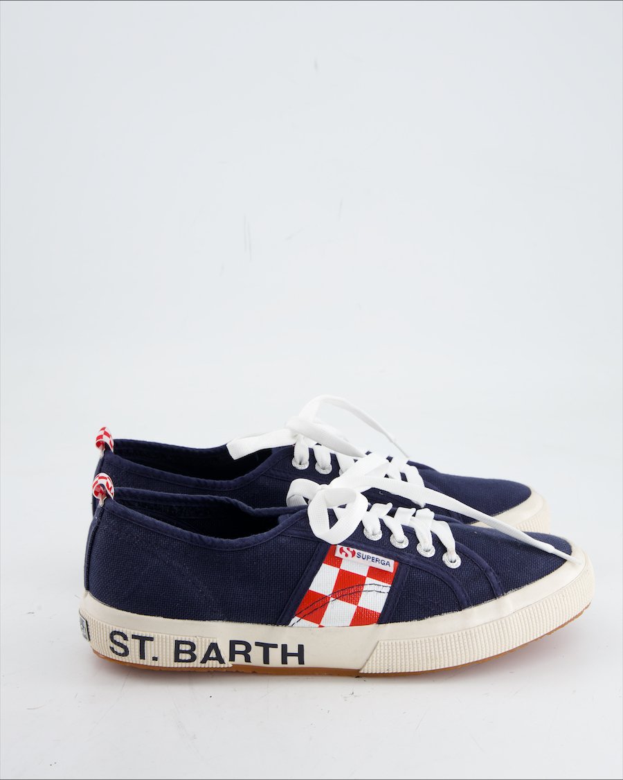 Superga x St.Barth Trainers Cloth Blue Eu 41