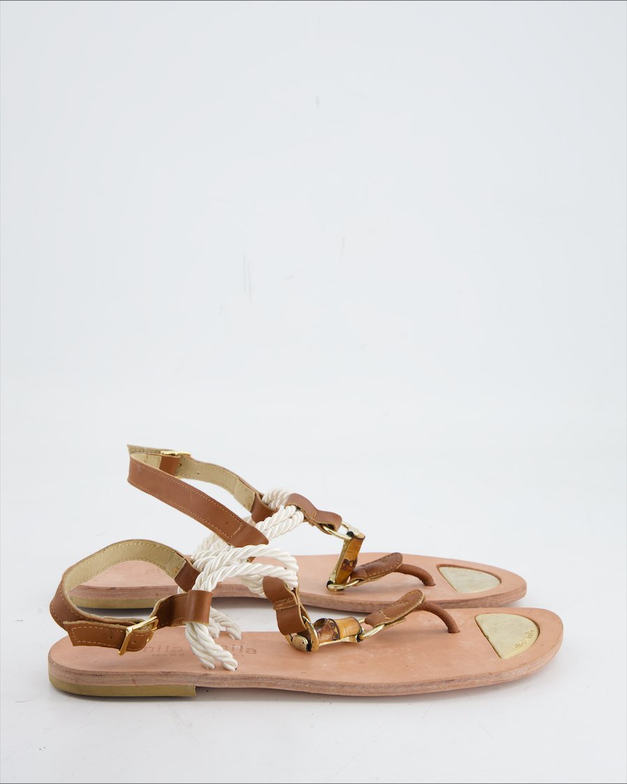Nila & Nila Sandals Leather Brown Eu 38
