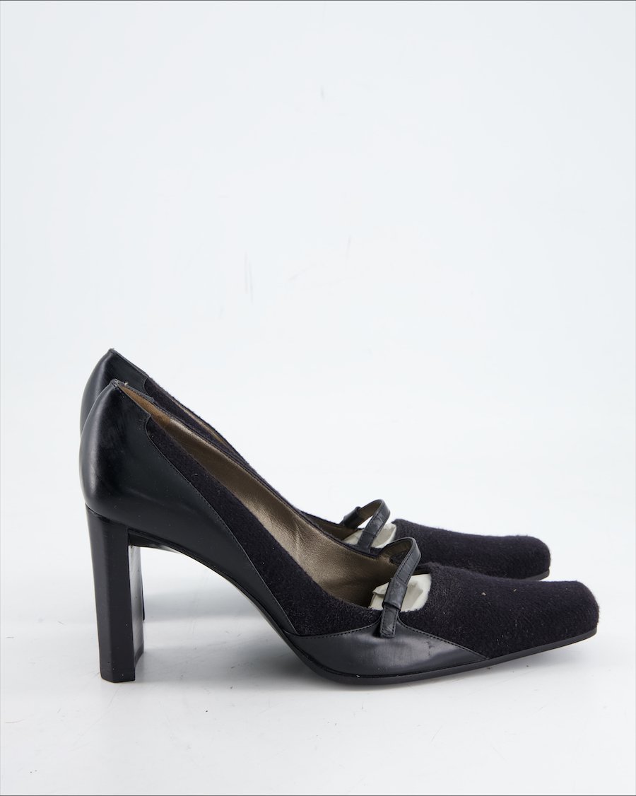 Sergio Rossi Heels Wool Black Eu 38
