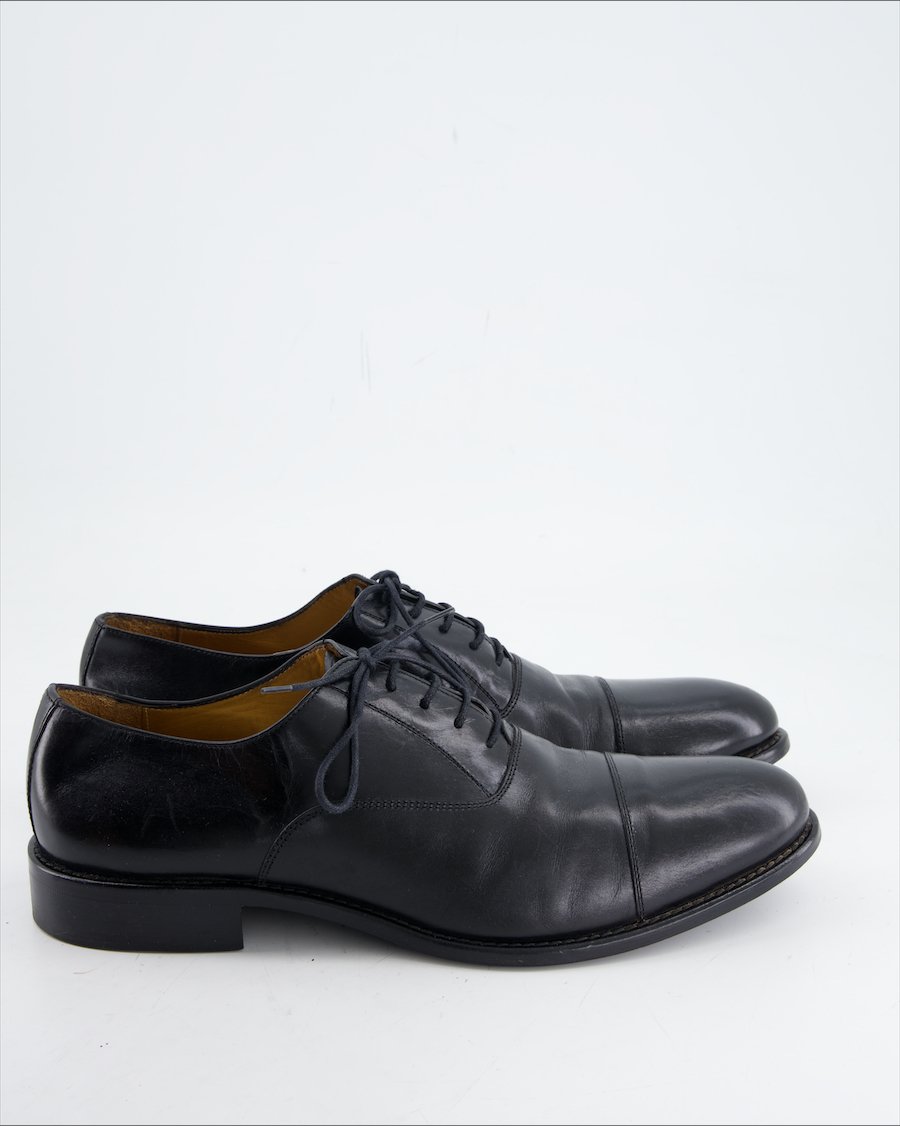 Pollini Flats Leather Black Eu 44