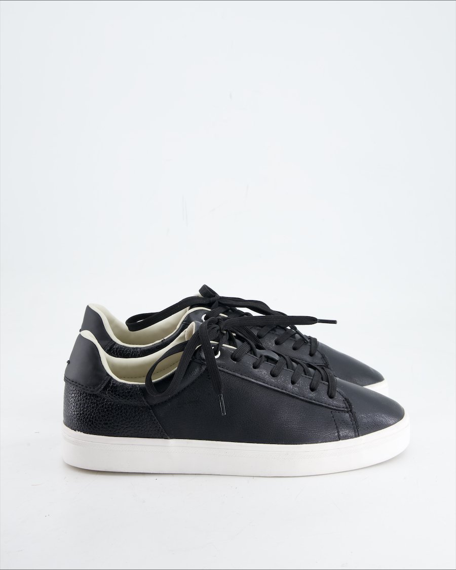 Zara Trainers Leather Black
