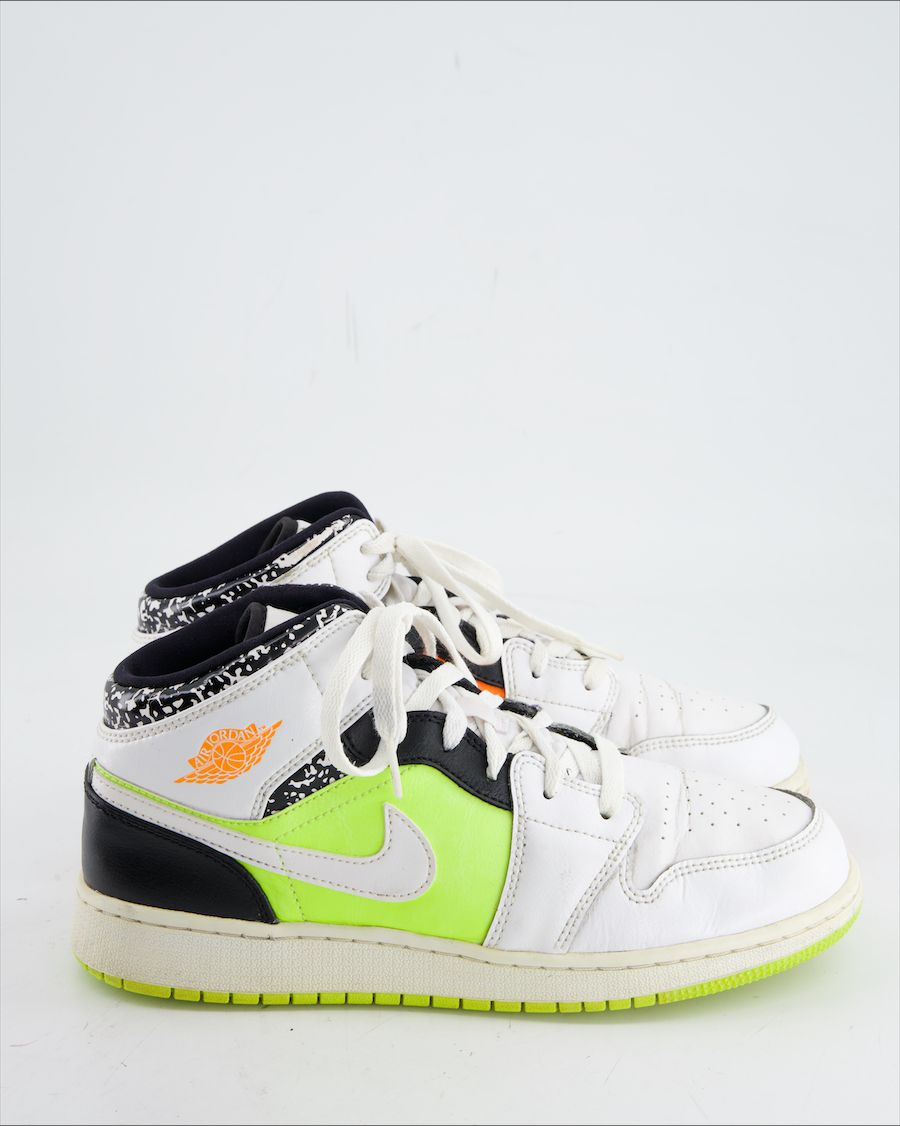 Jordan 1 Mid Composition Trainers Leather Multicolour Eu 40