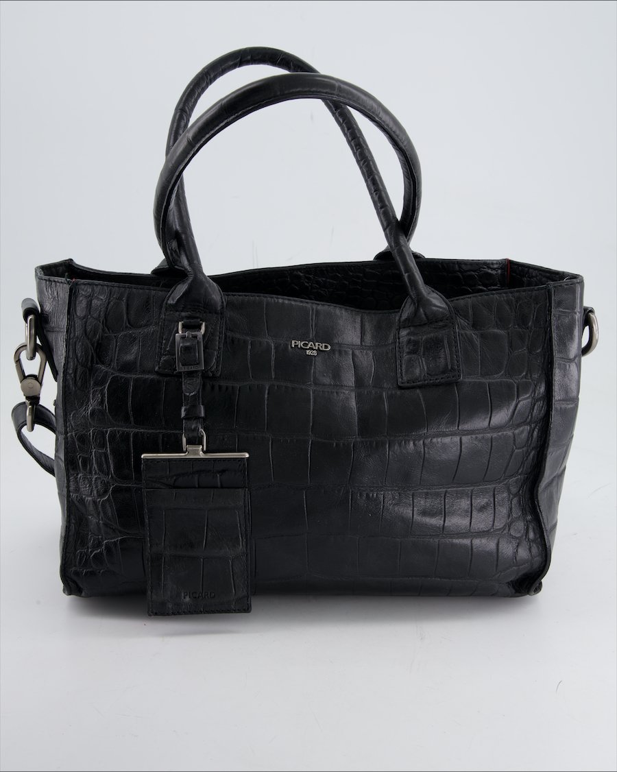 Picard Handbag Leather Black