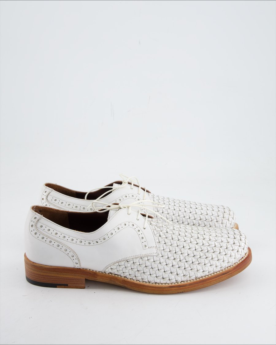 Salvatore Ferragamo Flats Leather White Eu 42.5