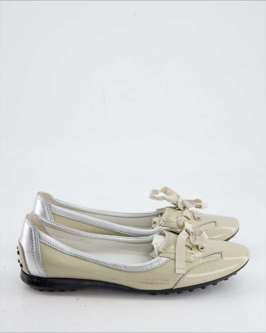 Tod's flats Leather Beige Eu 39