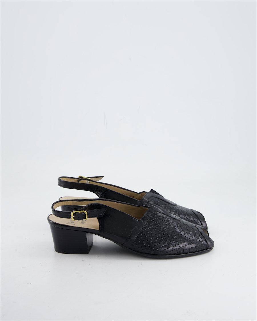 Jenny By Ara Flats Leather Black Eu 38.5