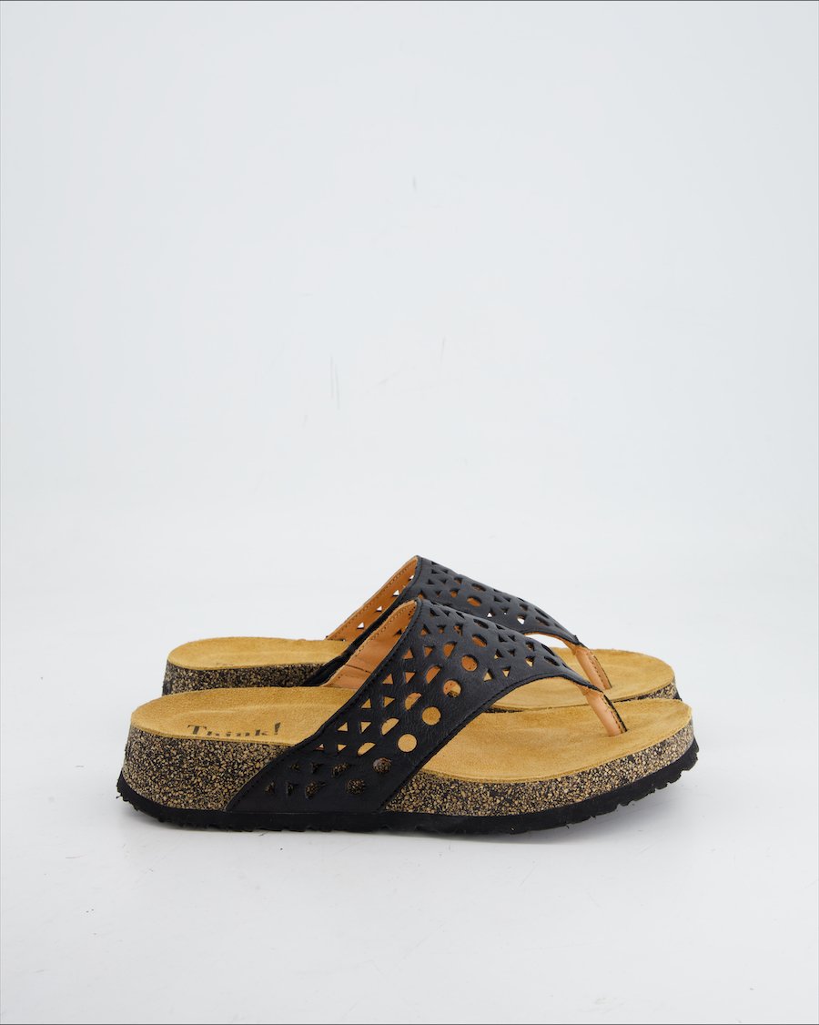 THINK! Sandals Leather Black Eu 39