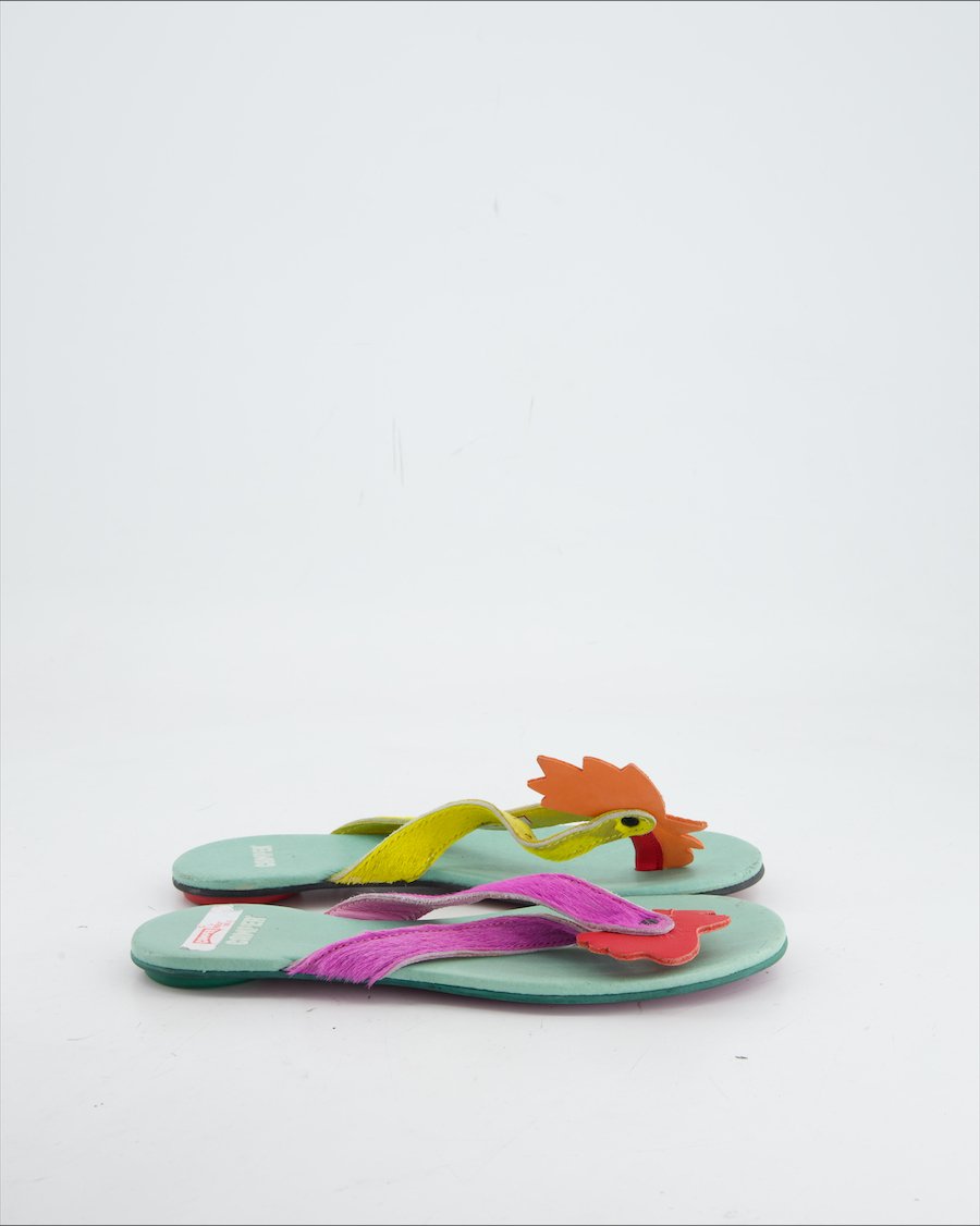 Camper Sandals Leather Multicolour Eu 37