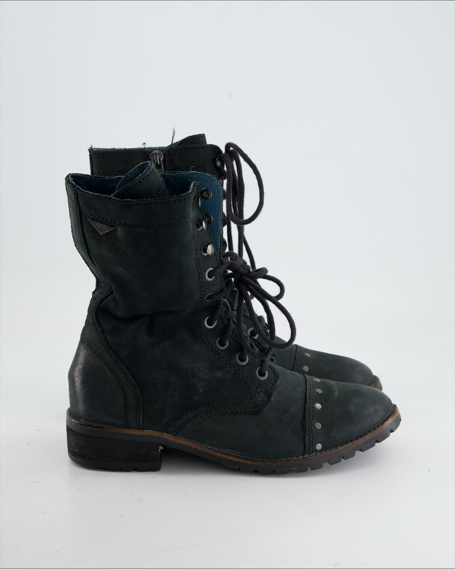 Diesel Ankle Boots Leather Navy Eu 38