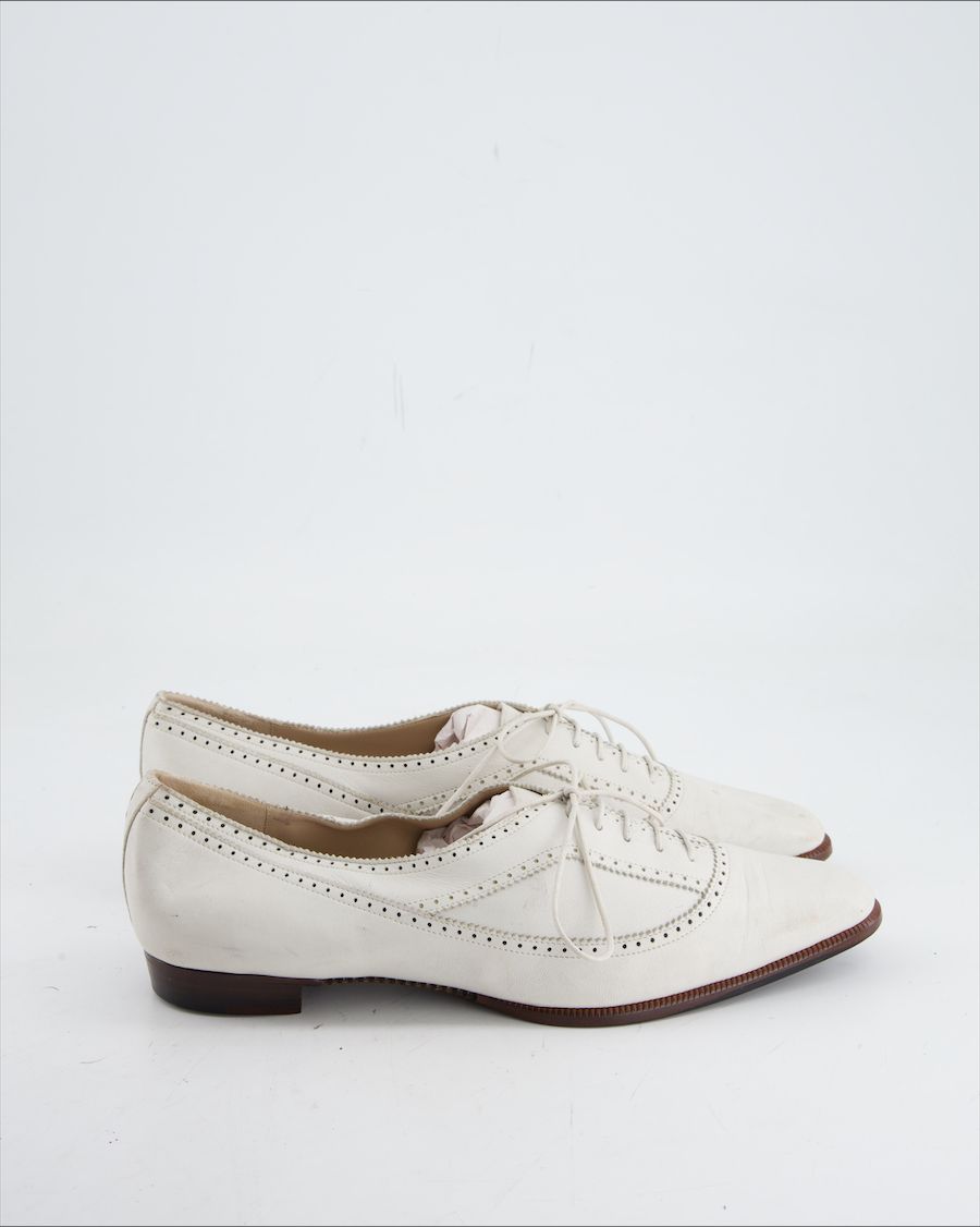 Giorgio Armani Flats Leather White Eu 40