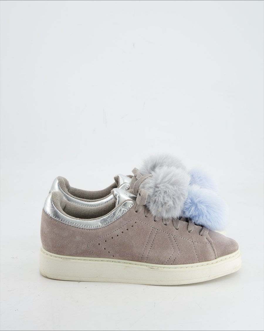 Zara Trainers Suede Grey Eu 35