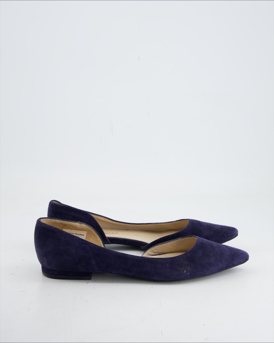 Peter Kaiser Flats Suede Navy Eu 38.5