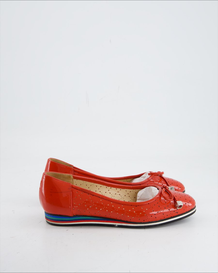 Mario Cerutti Flats Leather Red Eu 36