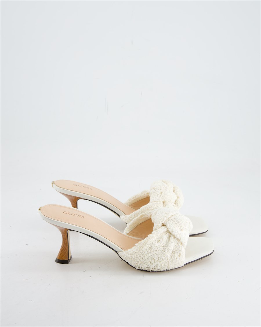 Guess Heels Cloth White Eu 40