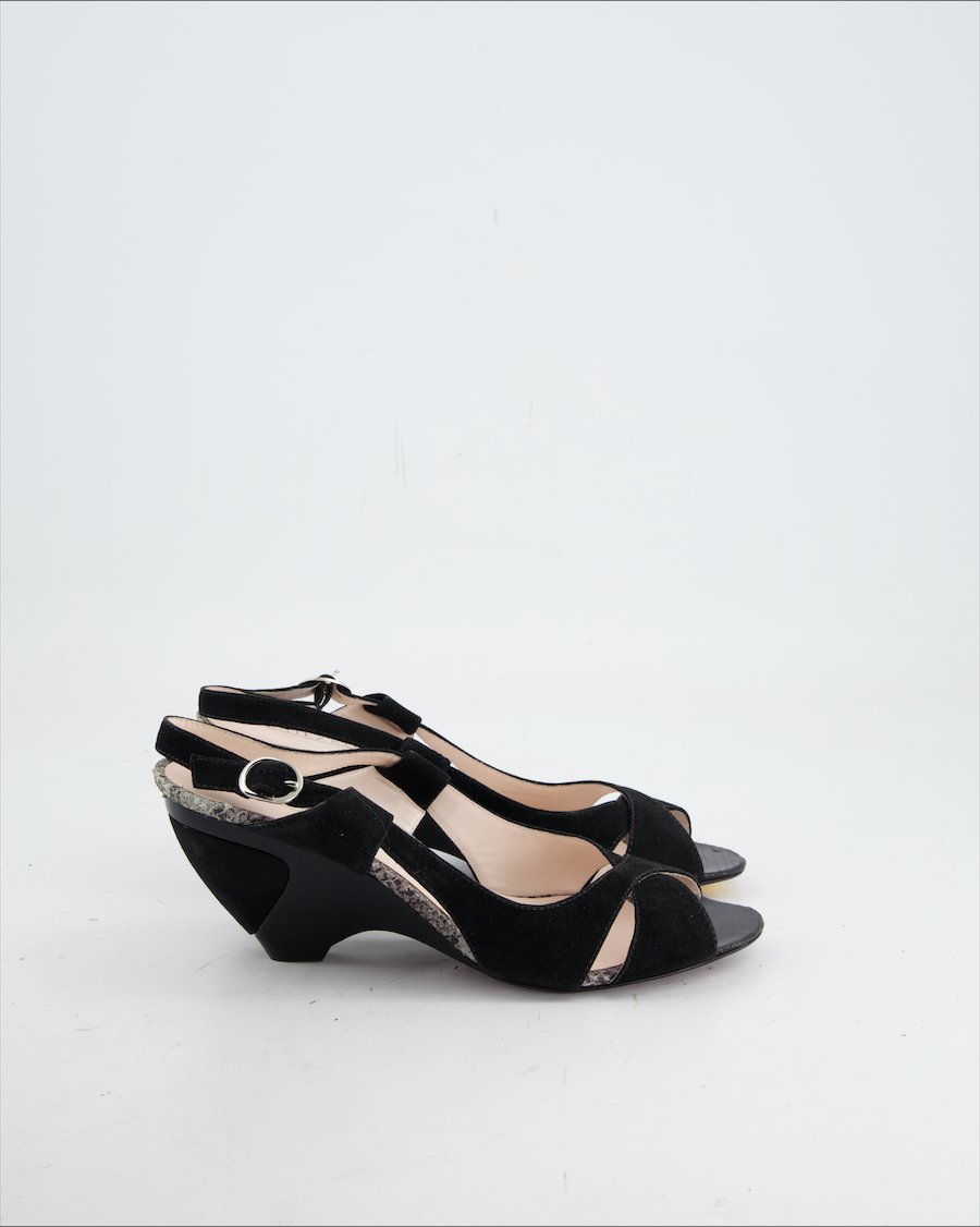Miezko Heels Suede Black Eu 38