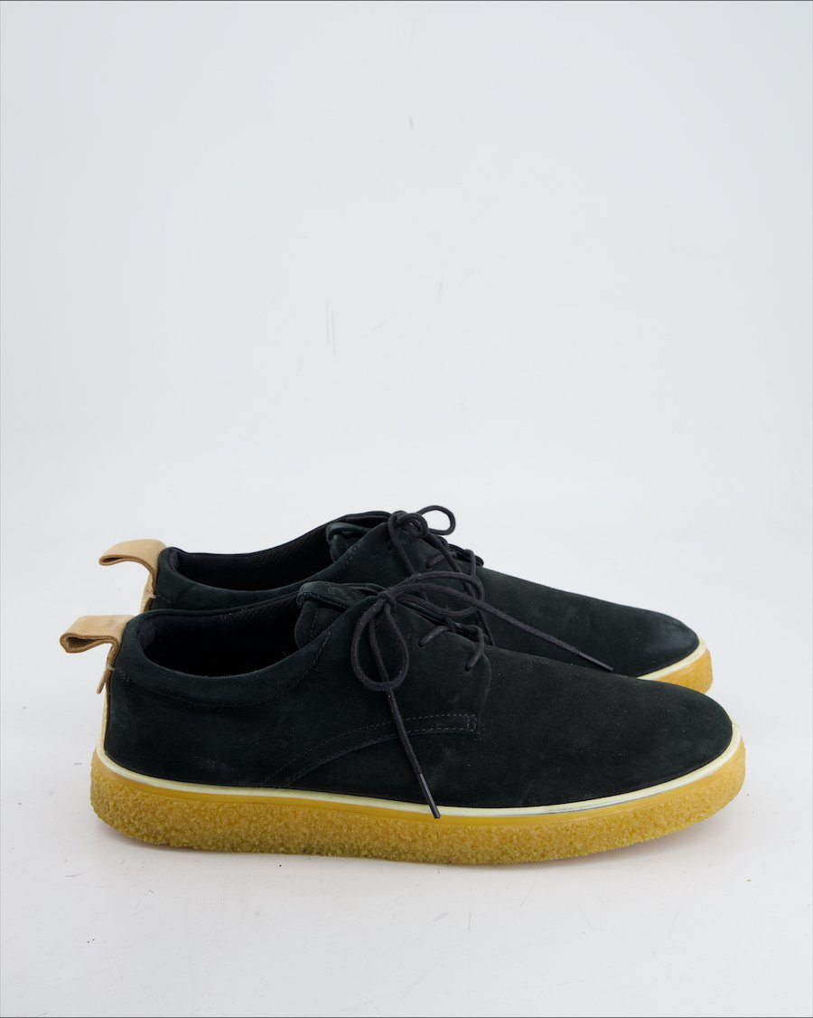 Ecco Flats Suede Black Eu 42