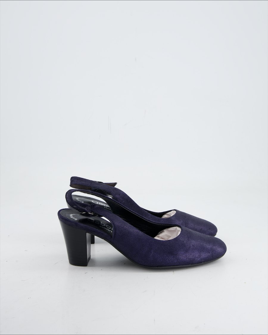 Gabor Heels Leather Blue Eu 36