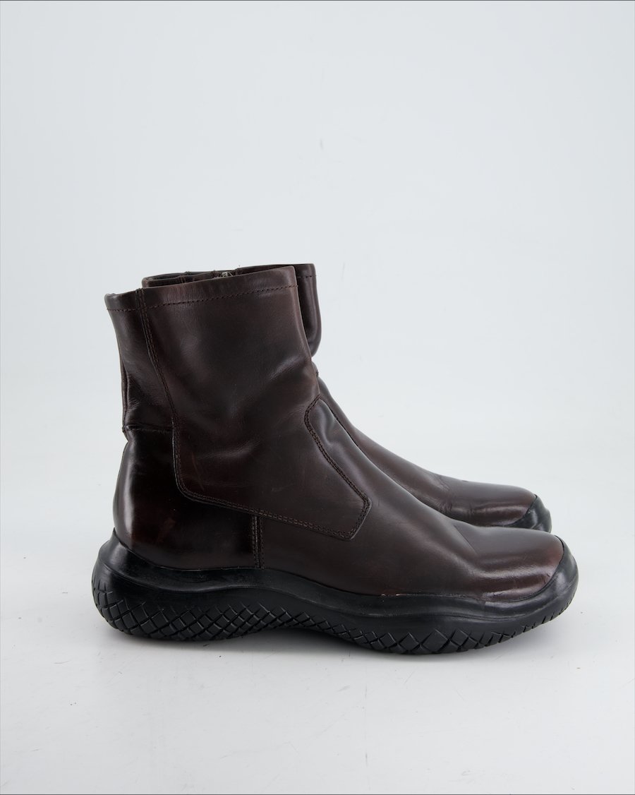 Prada Boots Leather Brown Eu 38